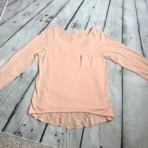 Altar’d State XL peach long sleeved cotton shirt